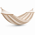 Amaca da Giardino in Cotone a Strisce Beige e Marroni