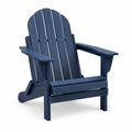 Sedia Adirondack in plastica blu 100x80x94 cm