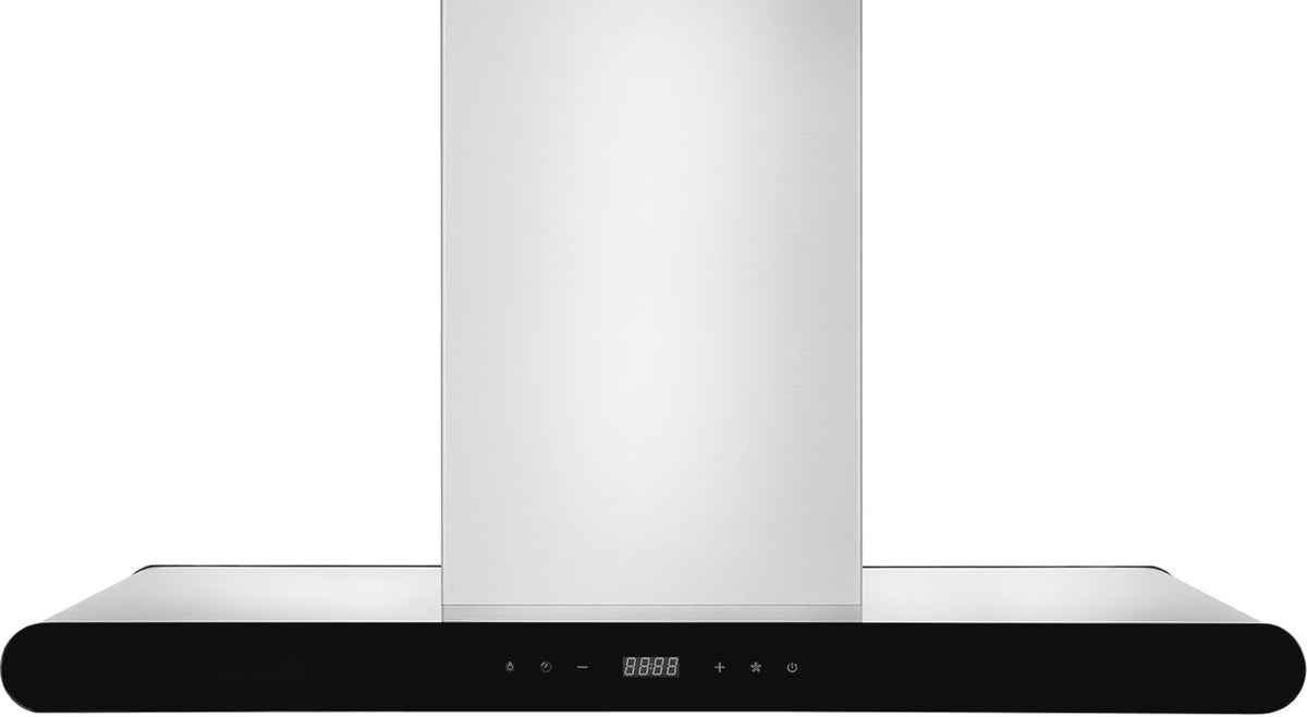 Empava, Cappa aspirante, 91 cm, 90 cm, 60 cm, Argento, acciaio inox, illuminazione LED