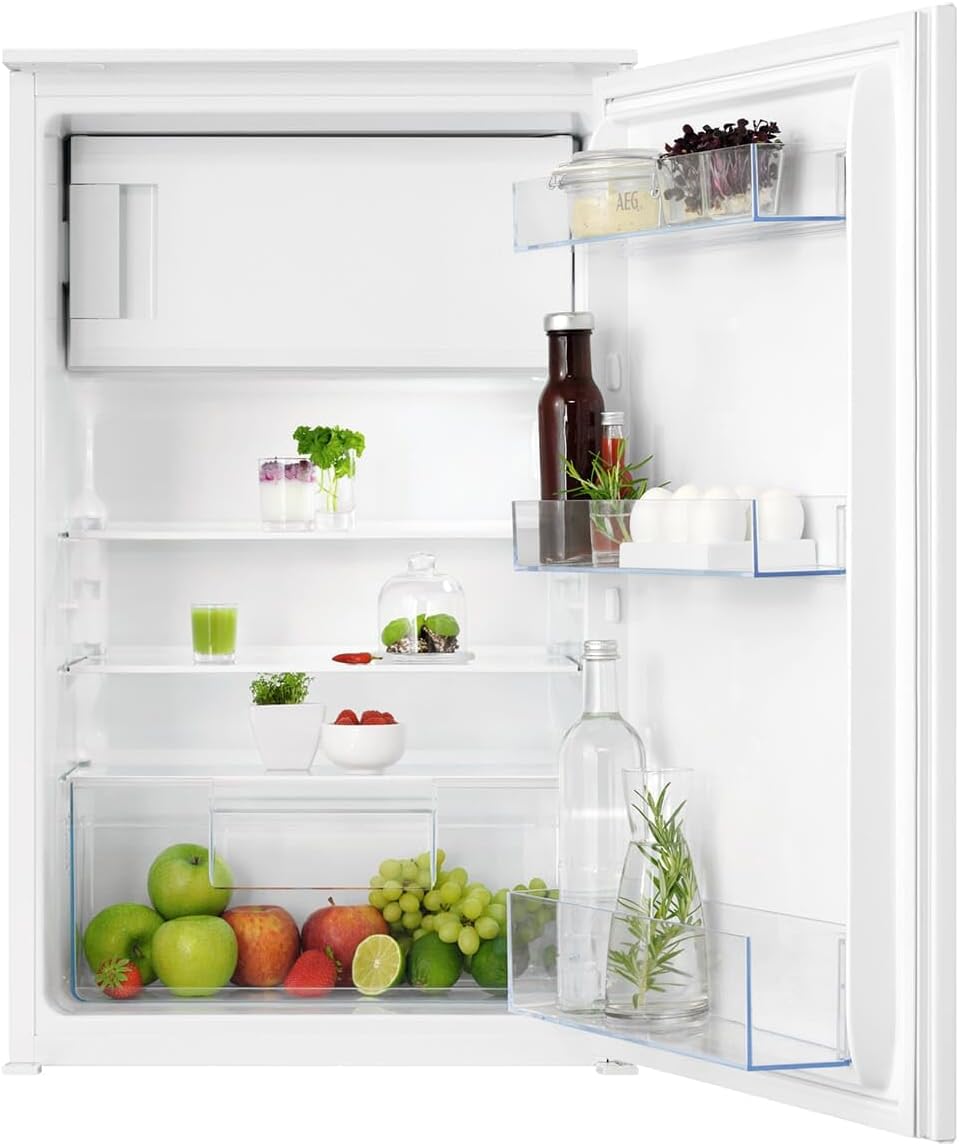 AEG, Frigorifero, NSF5O880ES, 873 x 548 x 549 mm, 18 °C, 88 cm, Bianco, illuminazione LED