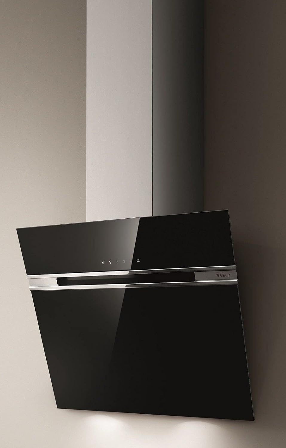 Elica, Cappa aspirante, BL/A/60, 300 m³/h, 170 W, 60 cm, Nero