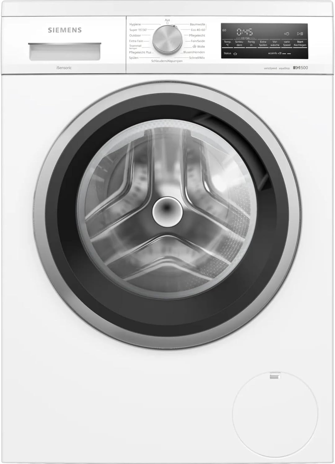 SIEMENS, Lavatrice, WU14UT71, 8 kg, 1400 giri/min, 69 dB, Bianco, illuminazione LED