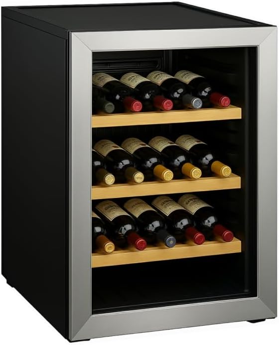 Cantinetta vino, Générique, 32 bottiglie, 6-14°C, Argento, acciaio inox