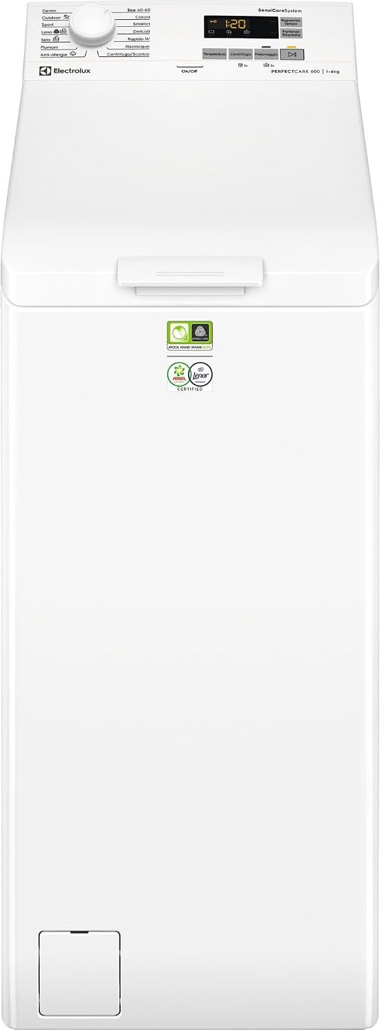 Electrolux, Lavatrice, EW6T526C, 6 kg, Bianco, illuminazione LED