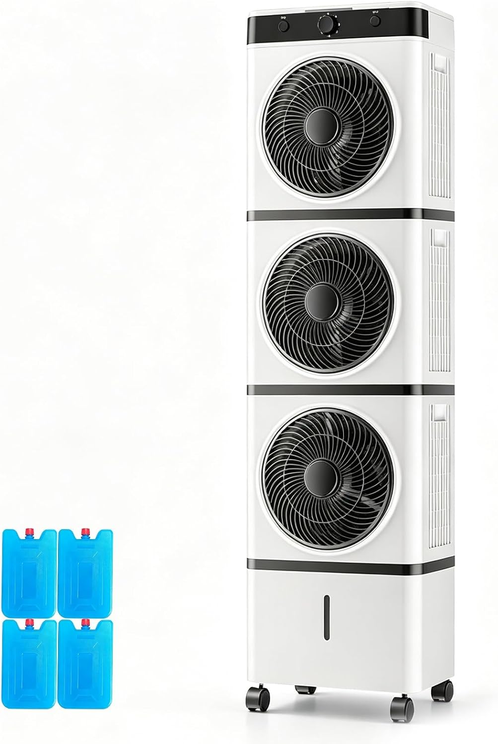 LIKANGLONGJU, Condizionatore portatile, 35x24x125 cm, 125 cm, 120 W, Bianco