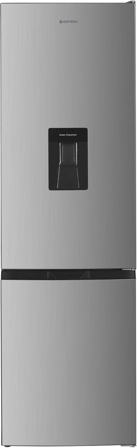 GEDTECH, Frigorifero combinato, GCB262SL, 262 L, Argento, acciaio inox, No Frost