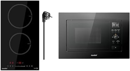 COMFEE', Piano cottura a induzione, CIH351D257K0, 20 Litri, 800 W, 12 cm, Nero, acciaio inox, timer, funzione grill, 8 Funzioni