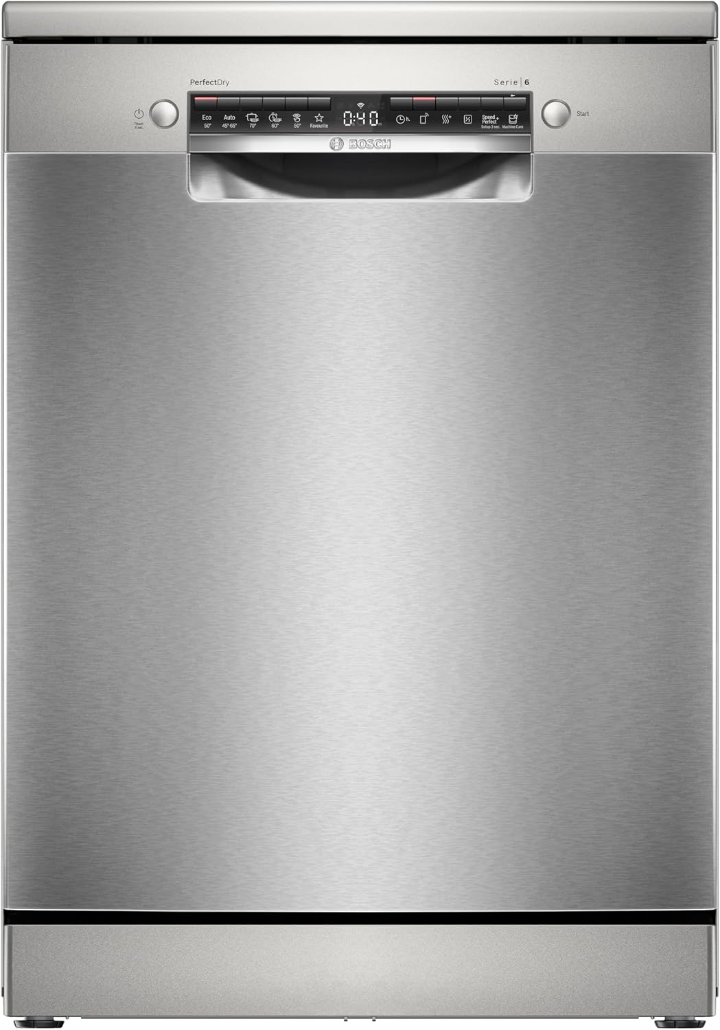 Lavastoviglie, SMS6ZCI10E, Bosch, 50 °C, 84,5 cm, 60 cm, Argento, 4 funzioni