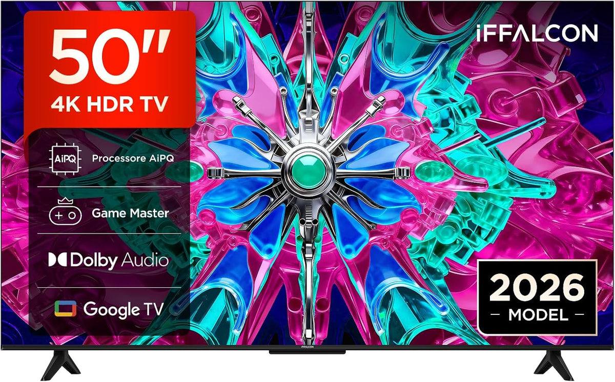 iFFALCON, Smart TV, 50U65A, Nero, illuminazione LED