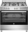 La Germania, Forno elettrico, SE965EX24, 90x60 cm, 97 litri, 80.00 cm, Argento, acciaio inox, timer, funzione grill