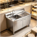 bacedifo, Lavastoviglie, 80x50x80 cm, Argento, acciaio inox