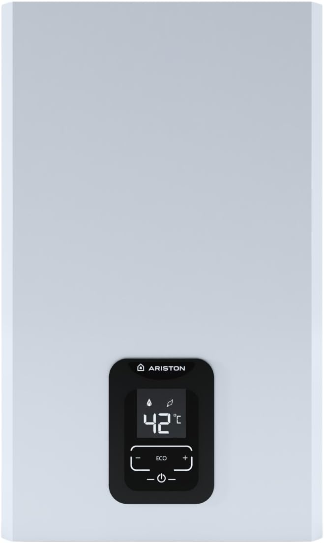 Ariston, Scaldabagni a gas, 11 L, Nero, illuminazione LED