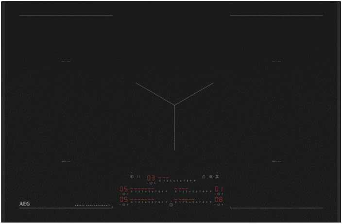 AEG, Piano cottura a induzione, NIK85M00AZ, 80 cm, 210 mm, 2300 W, Nero