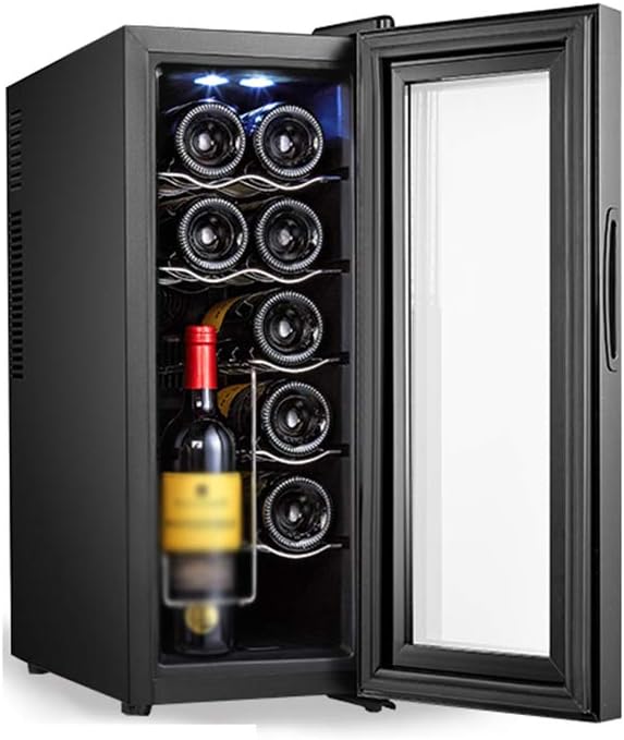 JKJZSALJ, Cantinetta vino, 252x500x638 mm, 12 kg, 75 W, Nero, acciaio inox