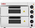 MBH - MAQUINARIA BAR HOSTELERÍA, Forno per pizza, 350 °C, Nero/Argento, acciaio inox