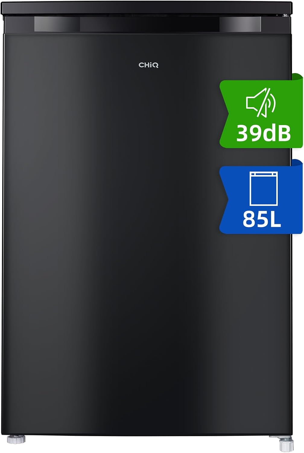 CHiQ, Congelatore, CSD90D4D, 85 L, 54,9 x 55,7 x 84,5 cm, 18 °C, Nero, 2 cassetti, No Frost