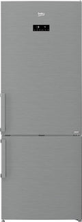 Beko, Frigorifero combinato, RCNE560E61ZXN, 70 x 74,5 x 192 cm, 356 L, Argento, No Frost, motore inverter