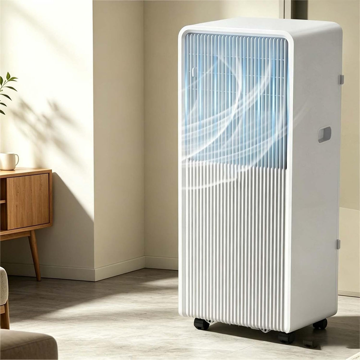 Condizionatore, 5000 BTU, Bianco, Wi-Fi, timer, motore inverter
