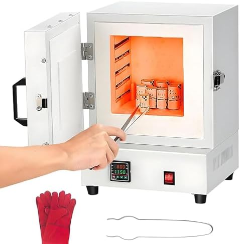KJHYYPP, Forno elettrico, 2000 W, 16×16×13,8 cm, 15,5 kg, Nero/Argento