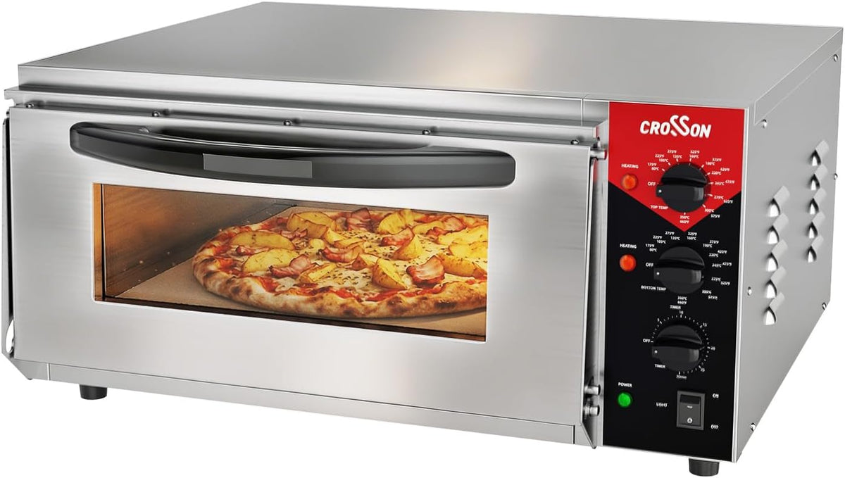 crosson, Forno elettrico, 50 CM, 500x500 mm, 19 pollici, Argento, acciaio inox, timer