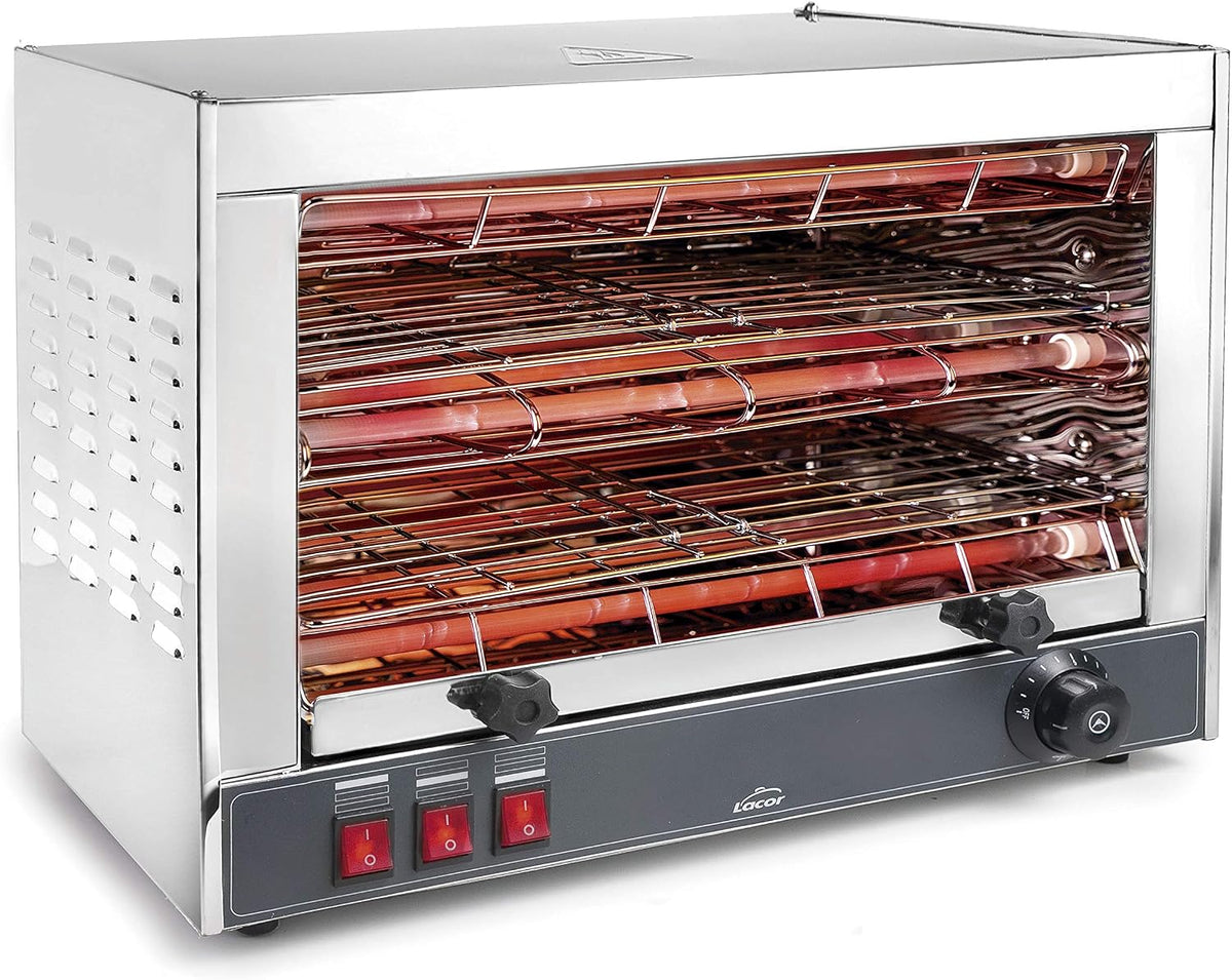 LACOR, Fornetti tostapane, 3600 W, Nero