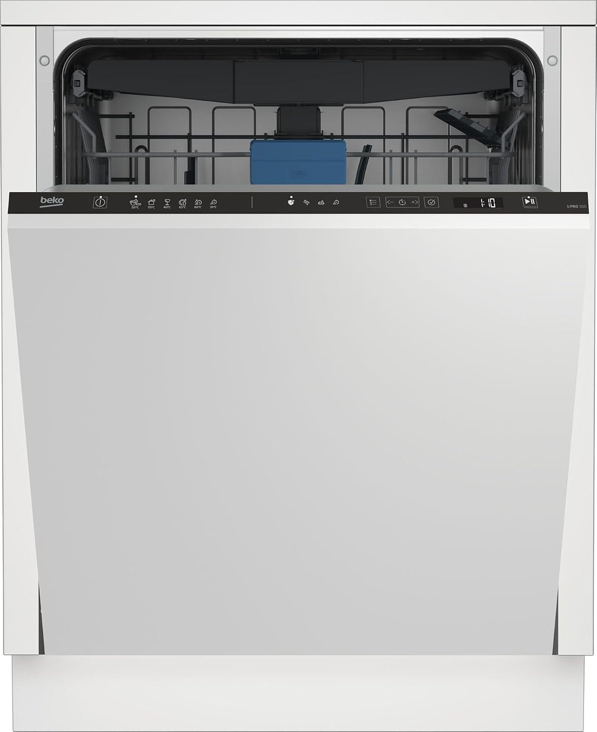 Beko, Lavastoviglie, BDIN36550, 60 cm, 9,9 L, 44 dB, Argento, acciaio inox, altezza regolabile, illuminazione LED, Wi-Fi