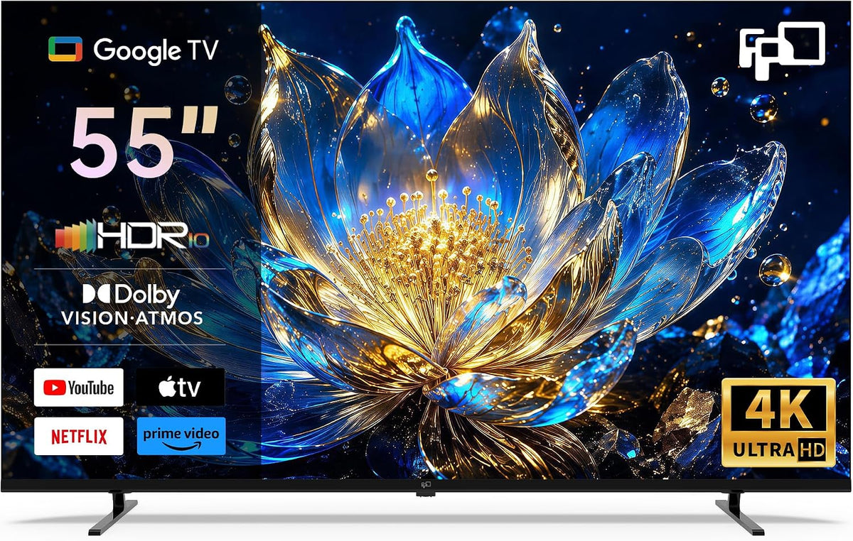 Smart TV, FPD, 55 pollici, Nero, USB