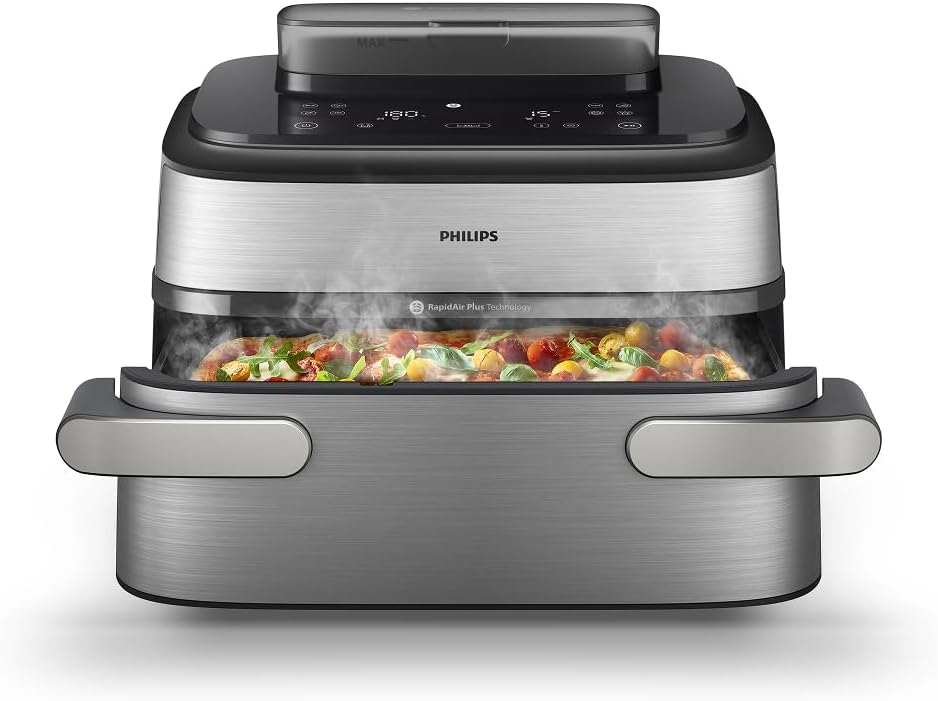PHILIPS, Friggitrice ad aria, 9.5 L, Nero, Airfryer