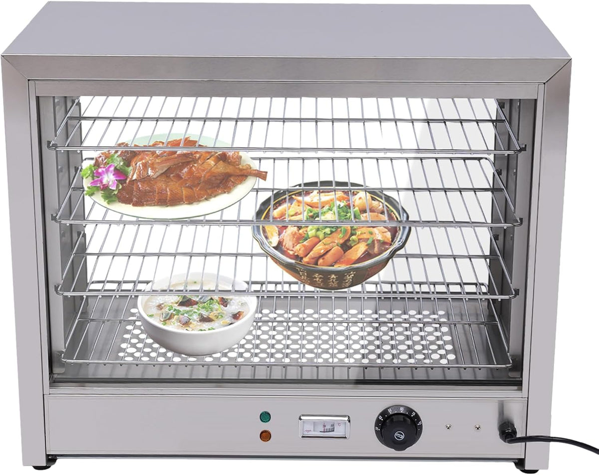 Scaldavivande, xbdgeyey, 800 W, 30-85 °C, 56,3 x 28,5 cm, Nero, acciaio inox