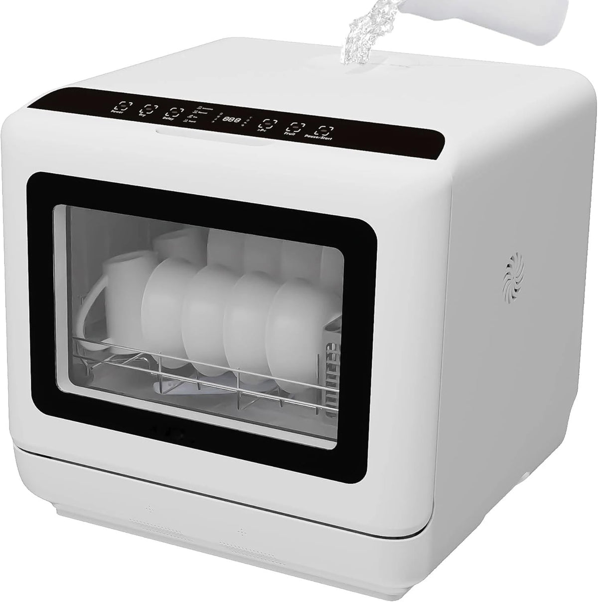 BGAZA, Lavastoviglie, 75 °C, 11 kg, 58 dB, Bianco, 8 Posti
