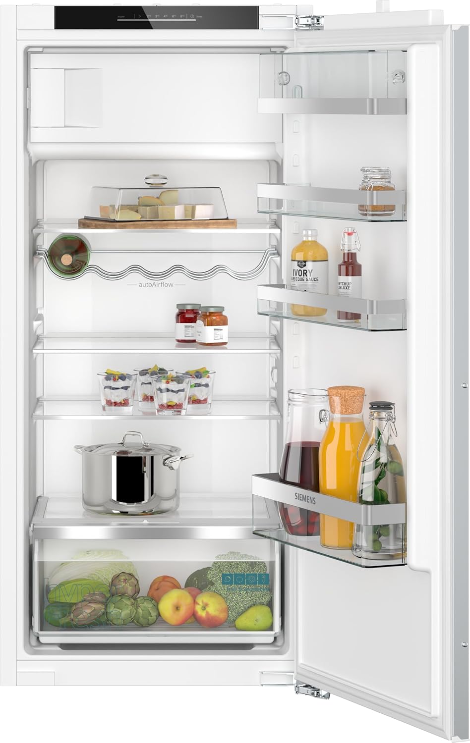 SIEMENS, Frigorifero, KI42LADD1, 122,5 x 56 cm, Bianco, illuminazione LED