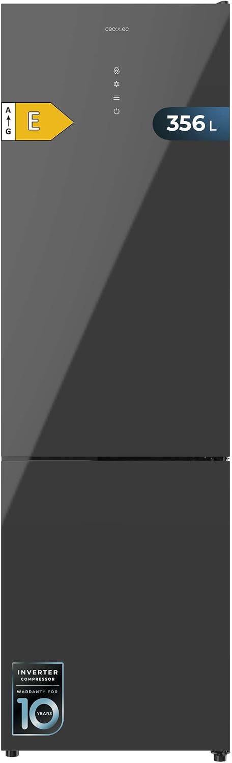 Cecotec, Frigorifero combinato, 200 cm, 59.5 cm, 356 L, Grigio, No Frost