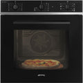 Smeg, Forno da incasso, SF64M3S1PZB, 65 Litri, 597x597x548 mm, 240 V, Nero, timer