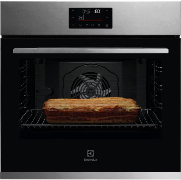 Electrolux, Forno da incasso, KOFFP0PX, 72 Litri, 60 cm, 3490 W, Argento, acciaio inox, timer, autopulizia, funzione grill