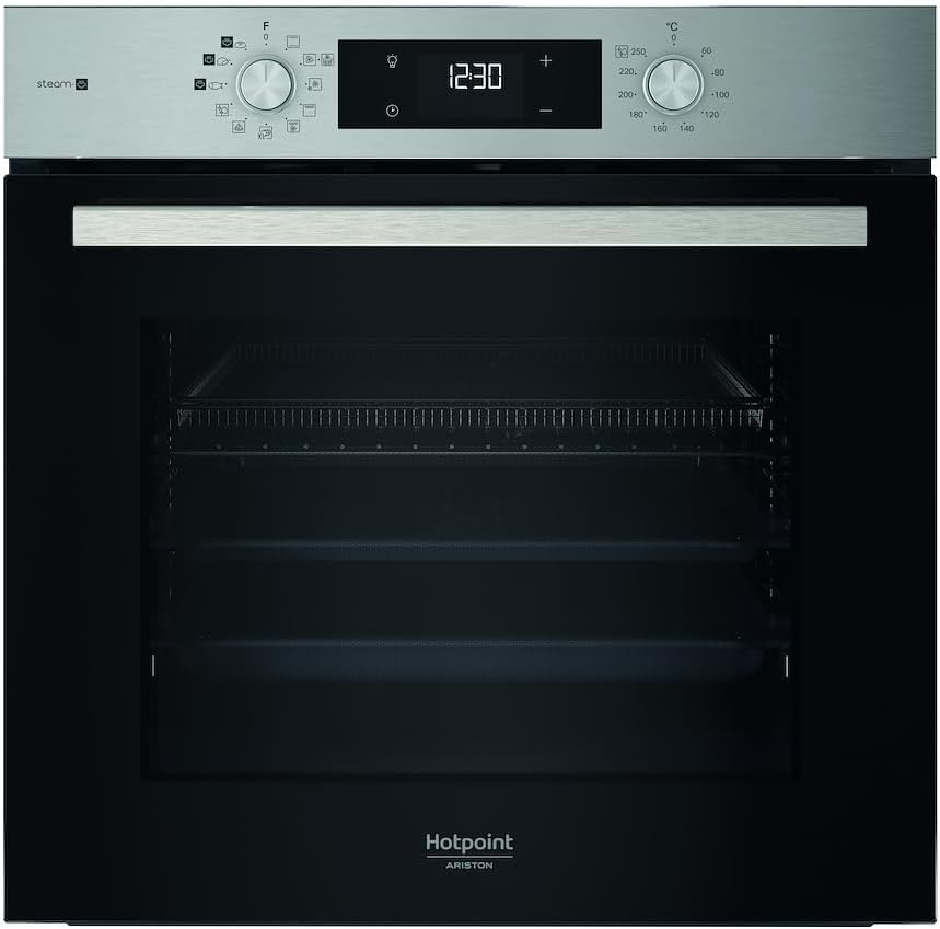 Hotpoint, Forno da incasso, Nero/Argento, 3 funzioni