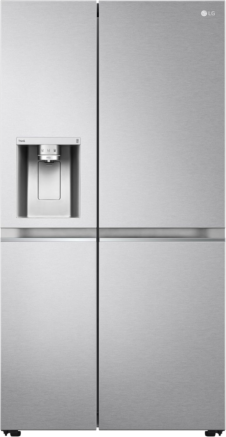 LG, Frigorifero, GSLV91MBAC, 635 L, 5 bottiglie, Argento, Wi-Fi, No Frost, motore inverter