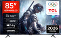 Smart TV, 85T8D, TCL, Nero, illuminazione LED, funzionamento senza fili