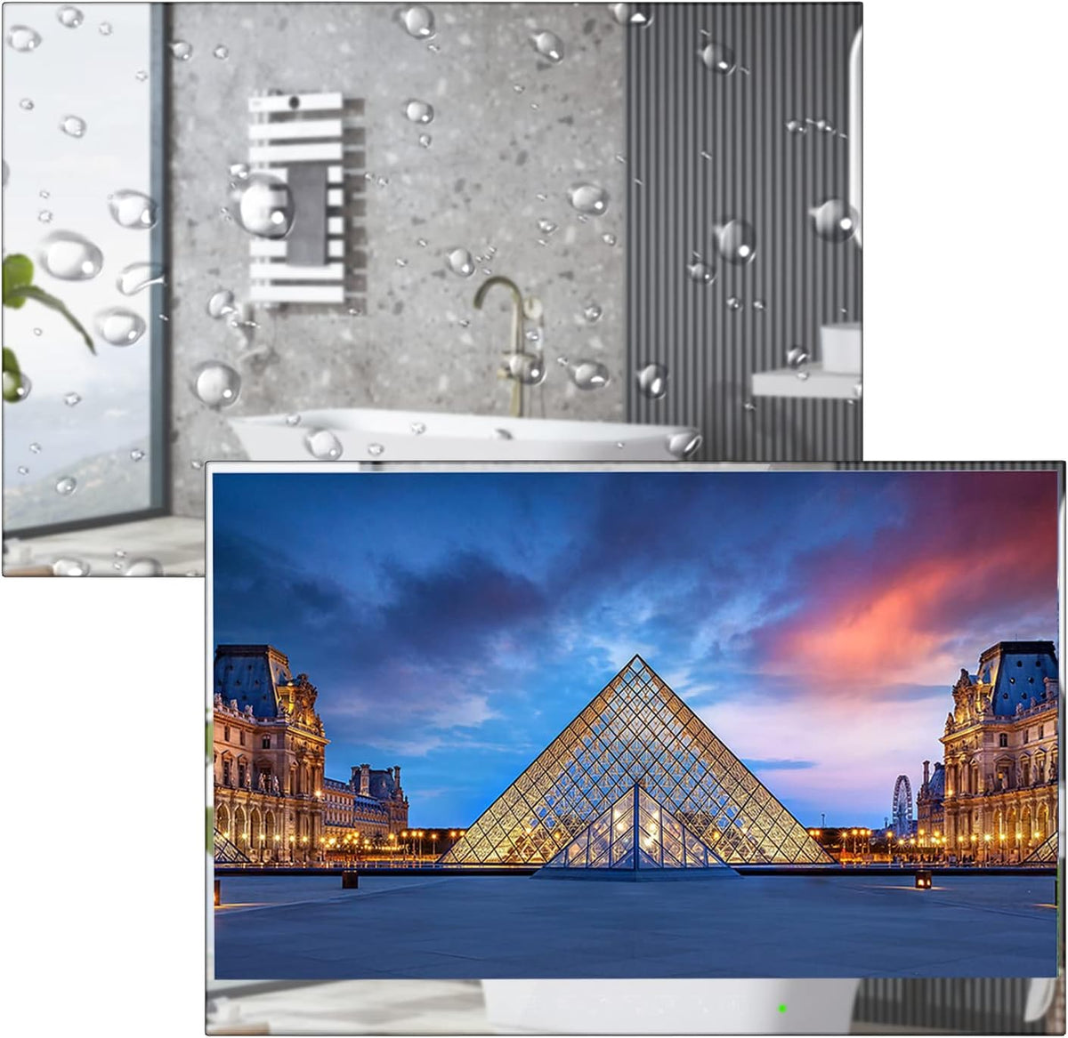 Soulaca, Smart TV, 22 pollici, 486 L, 12 V, Nero, USB, Bluetooth, Wi-Fi, telecomando