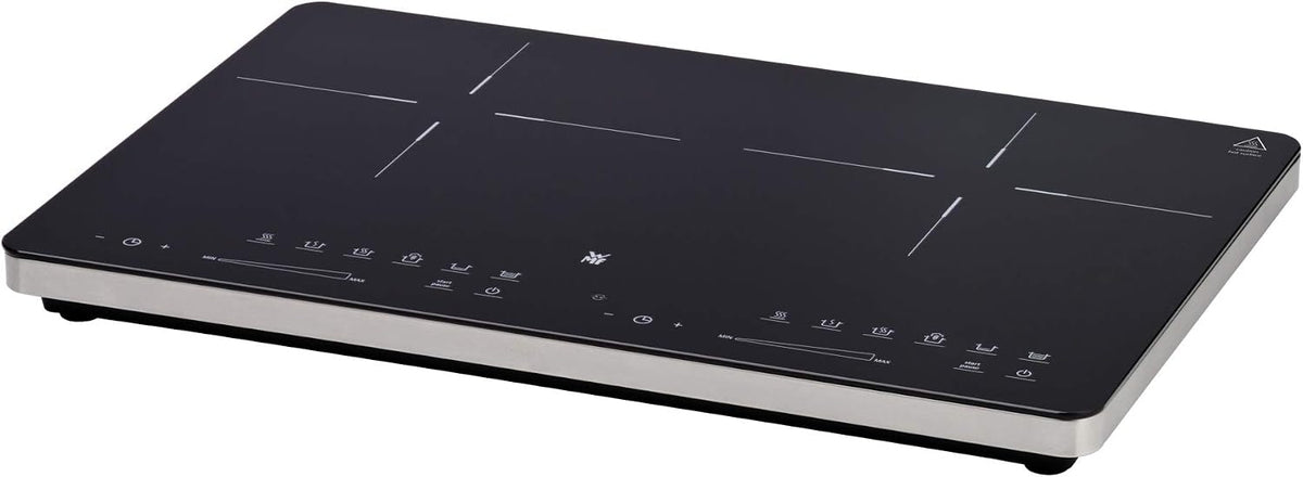 WMF, Piano cottura a induzione, 28 cm, 3500 W, 38,5 x 59 x 4,8 cm, Nero, timer, protezione dal surriscaldamento