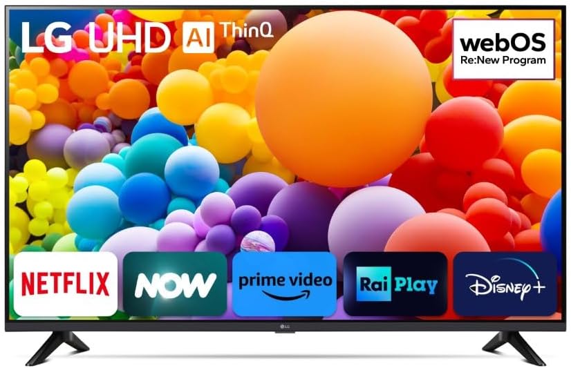 LG, Smart TV, 55UT73006LA, 20 W, Nero, Wi-Fi