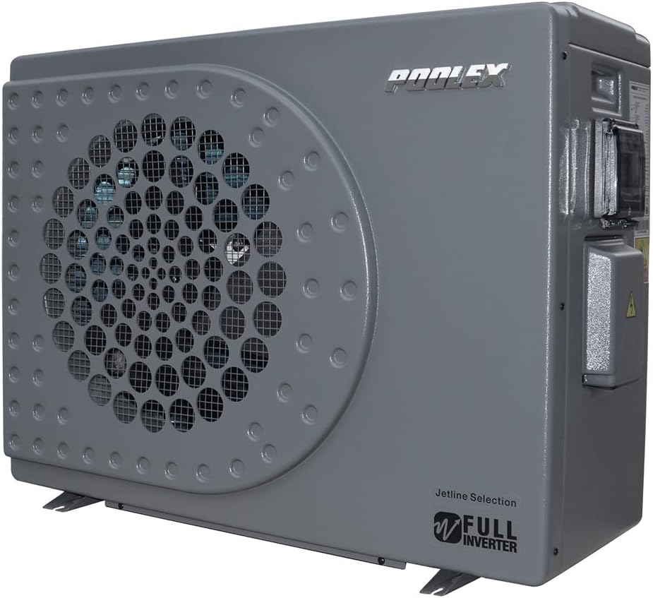 Pompe di calore, PC-JLS075N, POOLEX, 45 m, 7°C, 50 mm, Grigio, illuminazione LED, Wi-Fi, motore inverter, pompa di calore