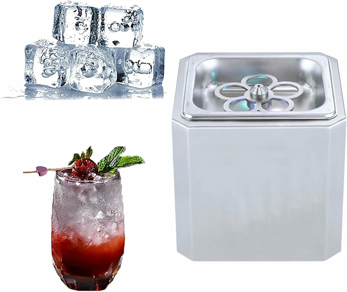 Congelatore, CO2, 33x69x104 cm, 40°C, 5,6 kg, Argento, acciaio inox