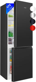Bomann, Frigorifero, 143 cm, 175 litri, 0 °C, Bianco, acciaio inox, 3 cassetti, illuminazione LED