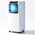 WDDBFL, Condizionatore portatile, 7000 BTU, 15 m, 30°C, Bianco, illuminazione LED, telecomando, timer