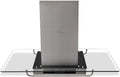 vidaXL, Cappa aspirante, 180 W, 750 m, 150 mm, Nero, acciaio inox, illuminazione LED