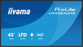 iiyama, Monitor, 109,2 Cm, 15 W, 108 cm, Nero, illuminazione LED, usb, Wi-Fi, funzionamento senza fili