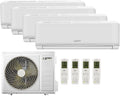 GREEN ELECTRIC, Condizionatore, 12000 Btu, 26 x 81 x 19 cm, 55 °C, Bianco, Wi-Fi, telecomando, pompa di calore