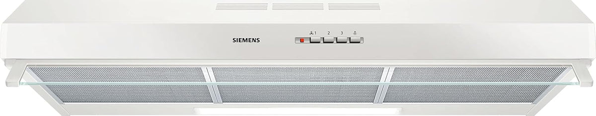 SIEMENS, Cappa aspirante, LU93LCC20, 90 cm, Bianco, illuminazione LED