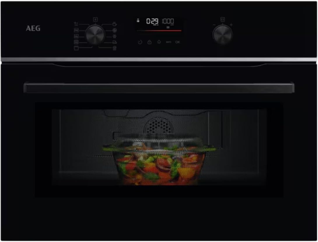 AEG, Forno da incasso, TM5NK401B, 1900 W, 44 L, 45 cm, Nero, autopulizia, funzione grill