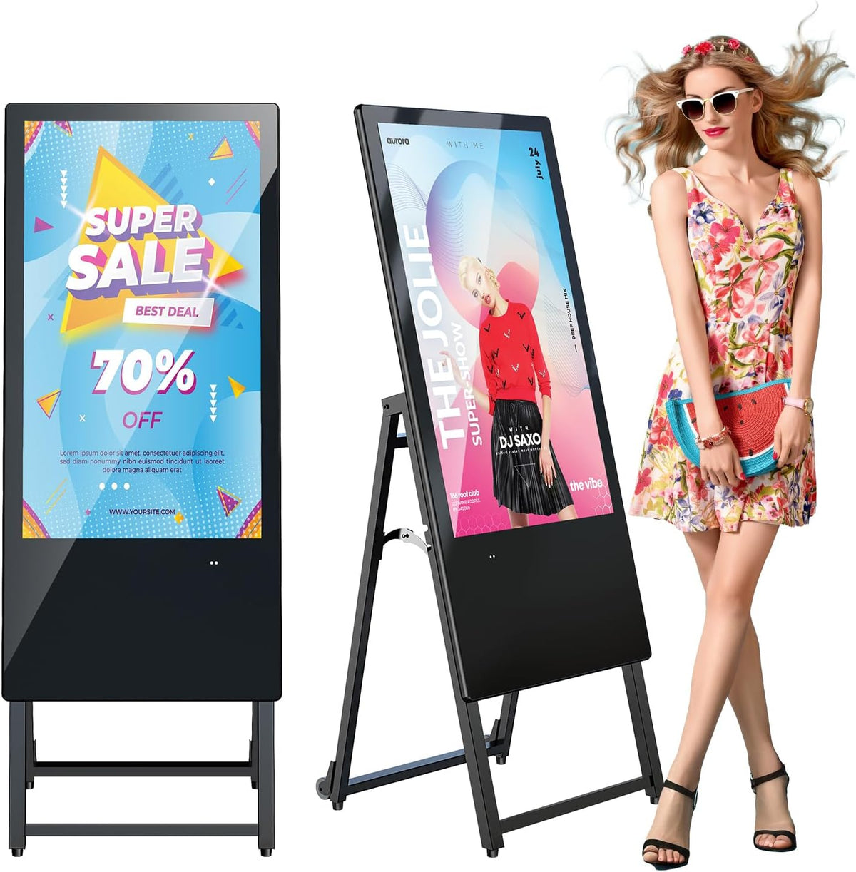 MWE, Monitor, 32 Pollici, Nero, USB, Wi-Fi